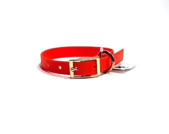 Collar de 3/4" - Biothane impermeable - Anillo en el centro o recto