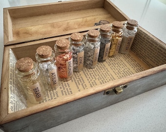 Caja de metales Mistborn, saga de Brandon Sanderson