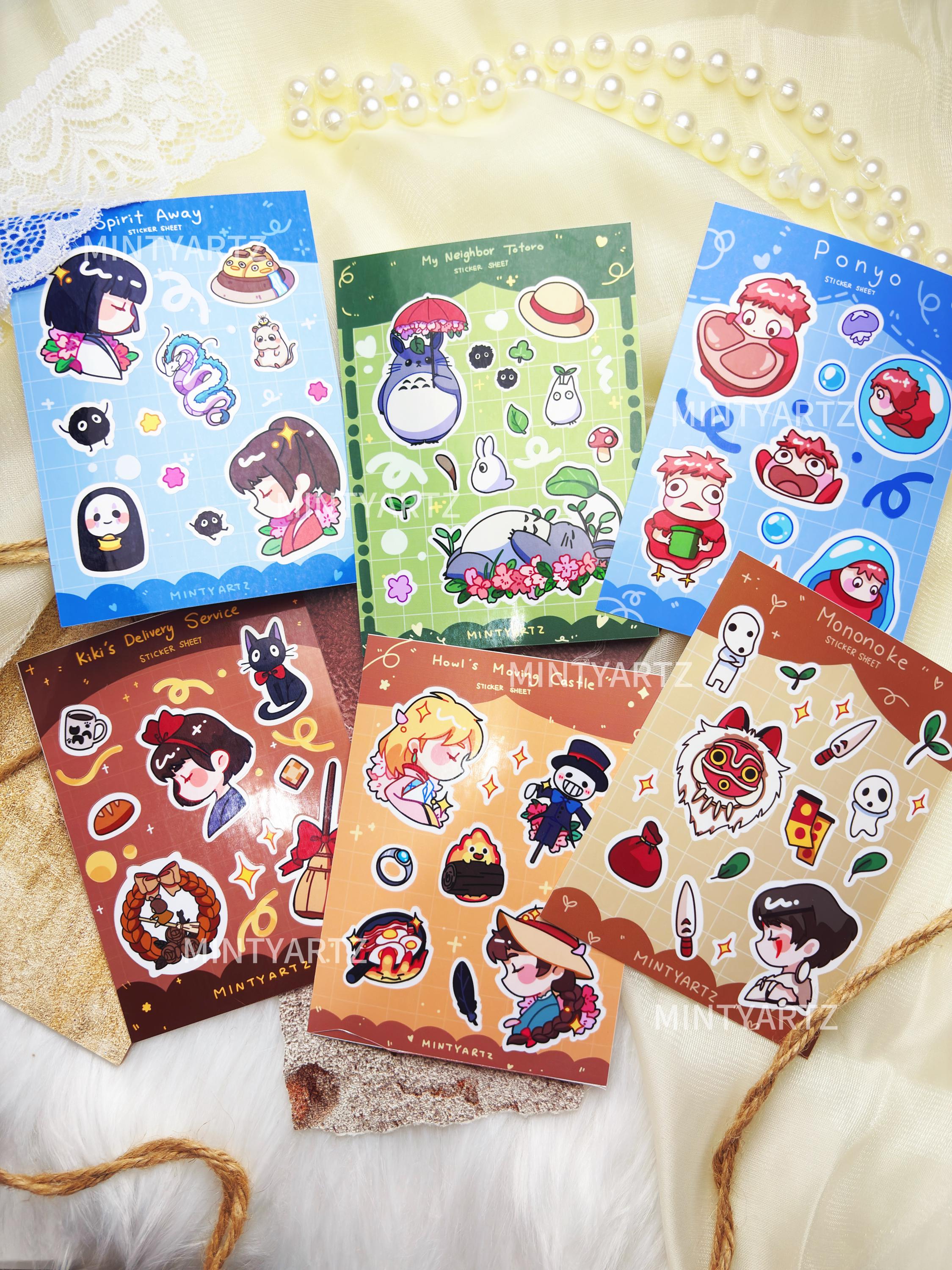 Classic Anime Vinyl Sticker Sheet - Etsy