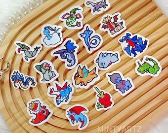 Mini pegatinas tipo dragón