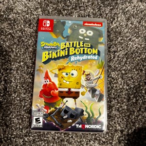 SpongeBob, Battle for Bikini Bottom. Complete in box. Game, case, and manual.