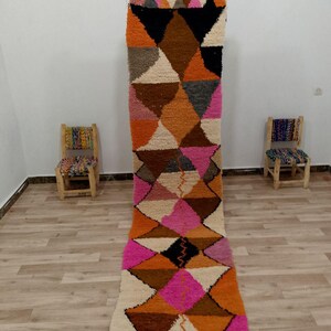 Custom Fabulous Boujad Rug, Authentic Moroccan Rug, Azilal rug, Abstract Multicolored Carpet, Handmade Moroccan Rug, Bohemian rug