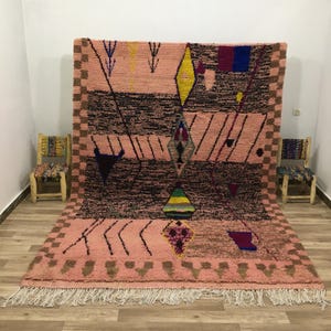 Beni ourain rug, Authentic Moroccan rug,Berber carpet,Genuine Wool rug,Handmade rug,Beni ourain style,Area rug,Tapis berbere,Teppich