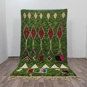 Custom Green rug - Moroccan rug Green - Handmade rug - Moroccan berber rug - Beni ourain rug - Morocco rug - Moroccan area rug