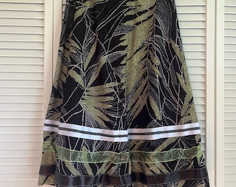 Handmade Riders Navy w/Brown Top Ribbon Skirt