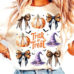 Retro Halloween PNG: Spooky Season Trick or Treat Shirt Design (Digital Download