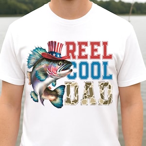 Papá genial con carrete retro (Png), 4 de julio (Png), Deseando estar pescando (Png), Diseño de camiseta para papá pescador (Png), Regalo de cumpleaños para papá (Png), Pesca de lubina (Png)