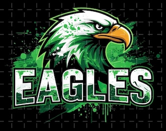 Eagles Mascot PNG, Football Fan Shirt Design, Eagles Shirt PNG (Digital Download)