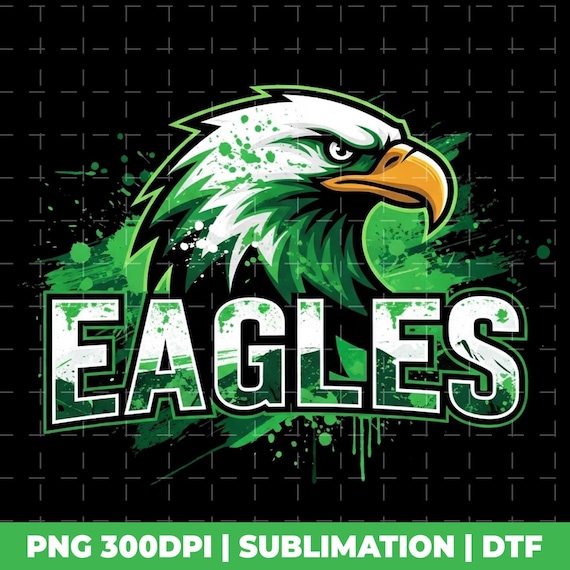 Eagles Mascot PNG, Football Fan Shirt Design, Eagles Shirt PNG (Digital Download)
