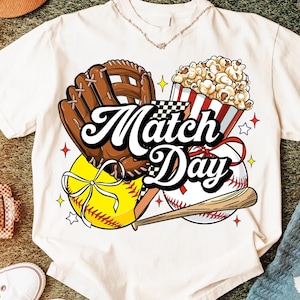 Baseball Match Day PNG: Coquette Bow, Game Day, Mom Sublimation (Digital Download