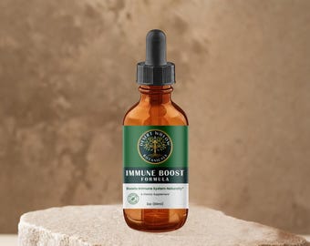 Immune Boost Herbal Tincture | Botanicals Traditionally Used for Seasonal Wellness & Vitality | Small-Batch Herbal Extract