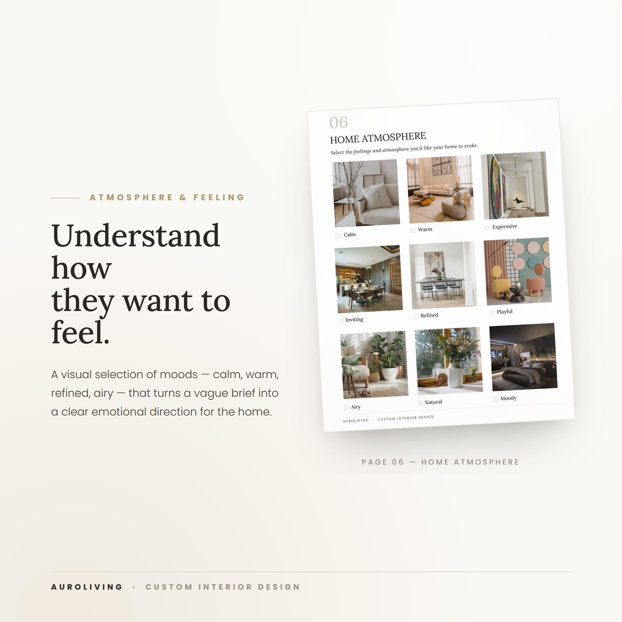 Luxury Interior Design Questionnaire Template | Editable Canva Client ...
