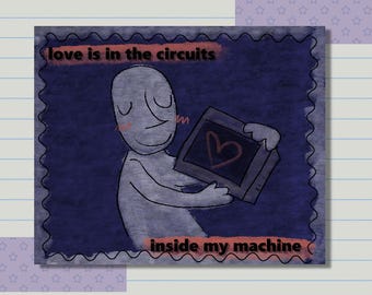 Love is in the Circuits 3&quot; Vinyl Sticker