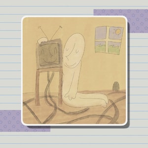 Tv Friend 3" Sticker