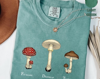 FDT Mushroom Comfort Colors® Shirt, Subtle Anti Trump Shirt, Anti Maga Shirt, Protest Tee, Forager Gift, Nature Lover, Cottagecore Aesthetic