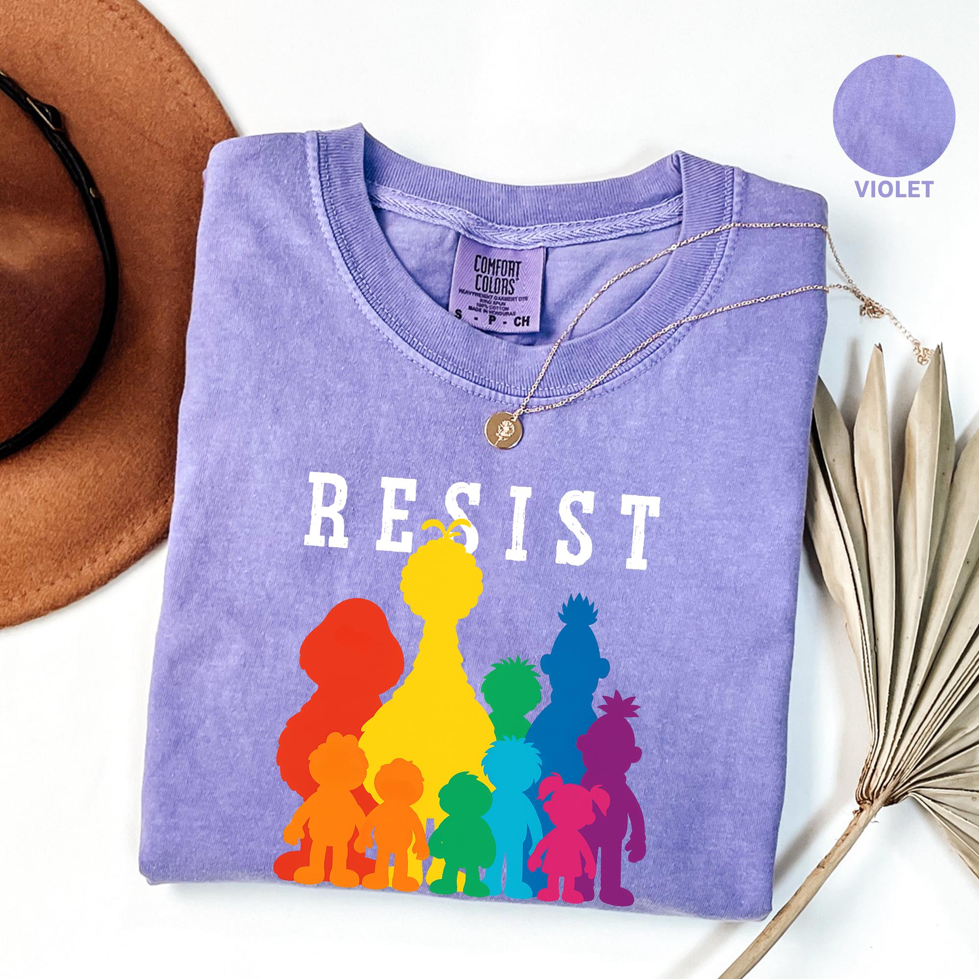 Save PBS Comfort Colors® LGBTQ Shirt, Resist Pride Shirt, Political Protest, Save Public Broadcasting, Hands-Off Tee, Equal Rights Shirt