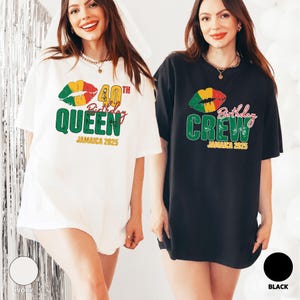 Personalized Jamaica Birthday Crew Comfort Colors® Shirt, Birthday Squad Tshirt, Jamaica 2025 Trip Shirt, Jamaica Vacation,Birthday Girl Tee