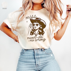 Miss Never Do No Wrong Wallen Comfort Colors® Shirt, Wallen Concert Tee, Wallen Tee, I&#39;m the Problem, Country Music Lyrics, Western Fan Gift