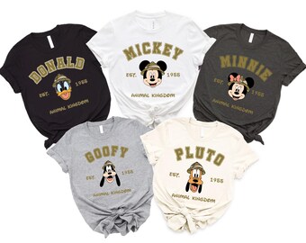 Disney Mickey and Friends Animal Kingdom Shirt, Disney Family Tee, Mickey and Friends Est. 1955 Shirt, Disney Animal Kingdom Matching Shirt