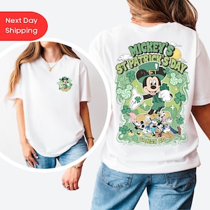 St Patricks Day Tshirt, Disney St Patrick&#39;s Day Shirt, Mickey Shirt, Friends St Patrick&#39;s Tee, Lucky Charm St Patricks Gift, Shamrock Shirt