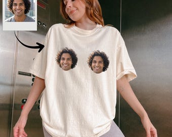 Custom Groom Face Bachelorette Party Comfort Colors® Shirts, Groom Face On A Shirt, Personalized Bridal Party Tee, Funny Bachelorette Shirts