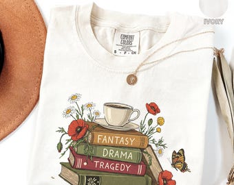 Subtle Anti Trump Comfort Colors® Shirt, Fantasy Drama Tragedy Shirt, Anti Maga FDT Flower Shirt, Foxtrot Delta Tango, Book Club Clothing