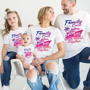Family Cruise 2025 Shirts, Adults Kids Family Cruise T-shirt, Matching Family Cruise Shirts and Hoodies, Making Memories Together Tees