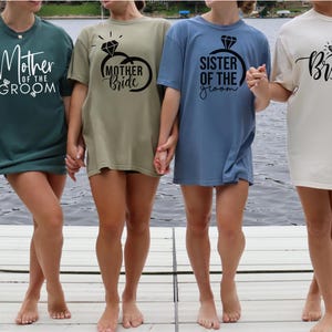 Custom Team Bride Comfort Colors® Shirt, Bride Gift, Hen Party Wedding Party Tshirt, Personalised Hen Party T Shirts, Bridal Party Shirts