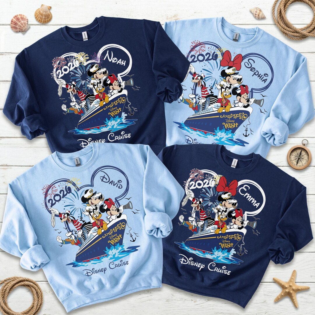 Custom 2026 Disney Cruise Family Matching Sweatshirt, Disney Pirates ...