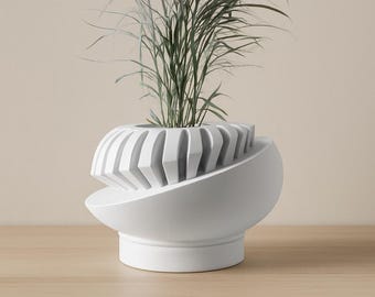 3D Printed Geometric Planter – Minimalist PLA Home Decor