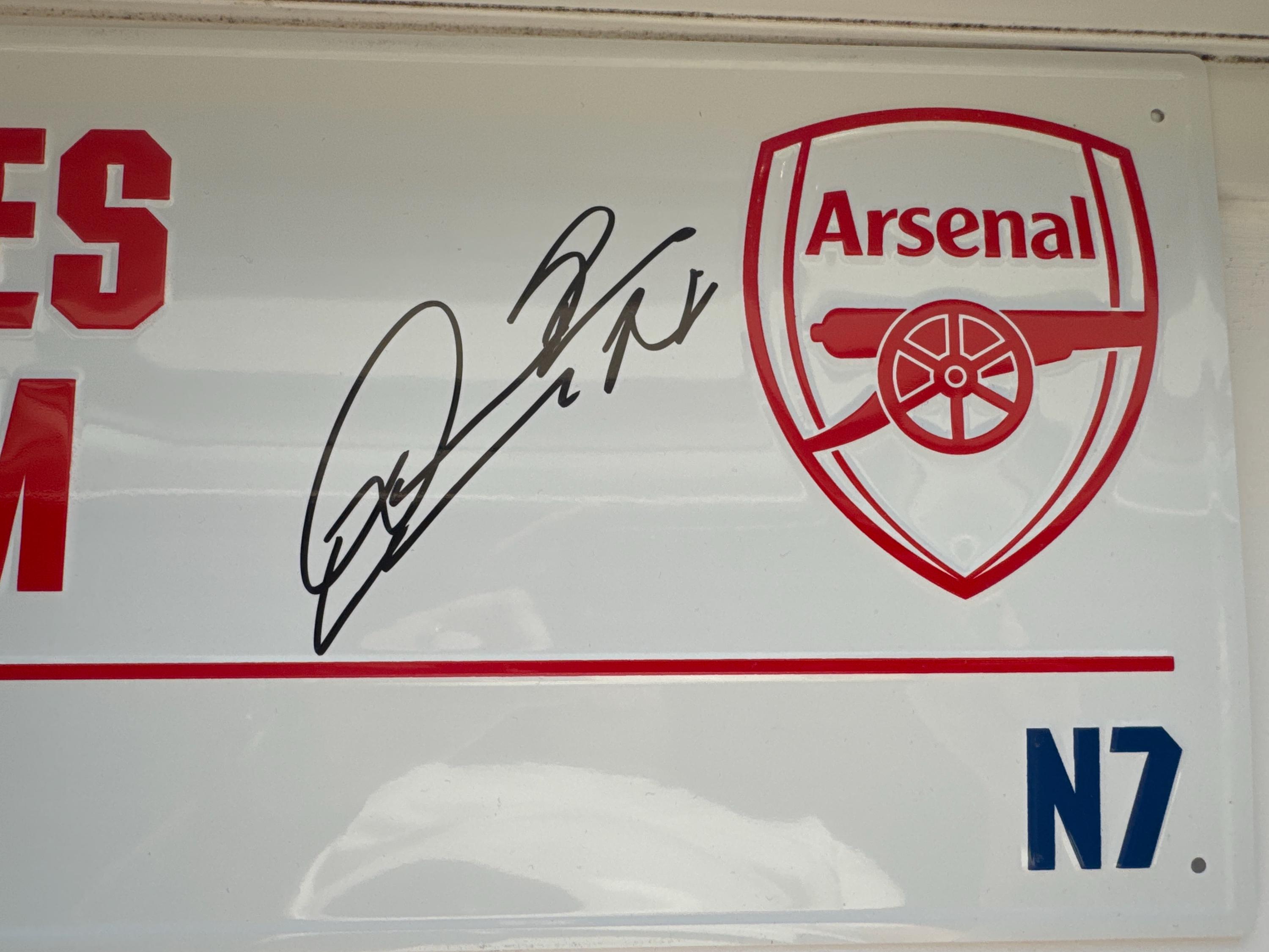 Declan Rice Hand Signed Arsenal Emirates Stadium Metal Sign With COA - Etsy