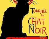 Items similar to Cross Stitch Pattern PDF- Le Chat Noir by ...