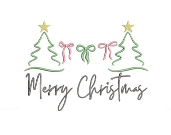 Flirty Christmas embroidery design, Christmas embroidery pattern, Christmas machine embroidery file, 6 sizes, instant download.