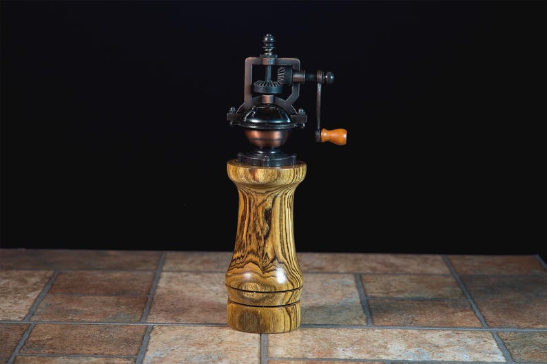 Pepper Mill Grinders Antique Amazkoue wood mill_2