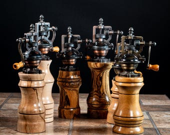 Lot 2 Zassenhaus Crank Speyer Nutmeg Spice Mill Dark Stained