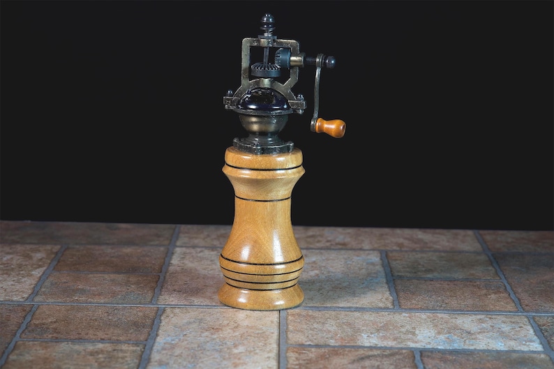 Pepper Mill Grinders Antique African Mahogany pep