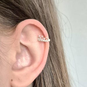 Sterling silver ear cuff "Crown"