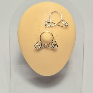 Sterling silver adjustable nipple rings