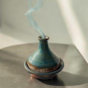 Handmade Ceramic Incense Holder – Unique Rustic Burner for Sticks & Cones, Perfect Home Décor - Gift