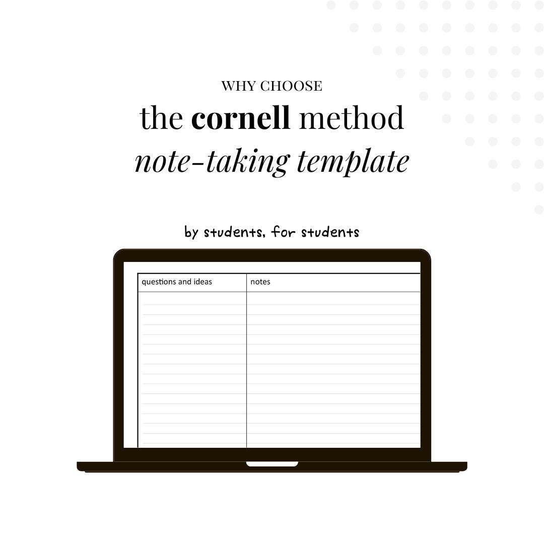 Cornell Note-taking Template | Printable Study Tool for Students | PDF ...
