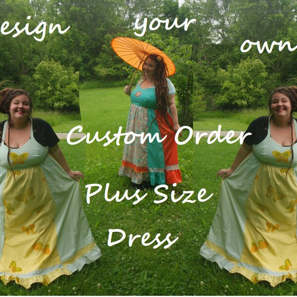 Plus Size Custom Jersey Dress Etsy