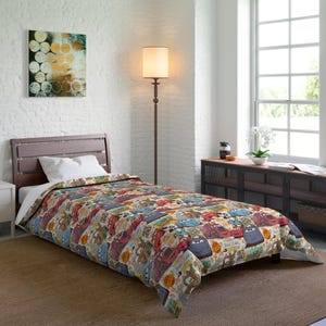 Edredom infantil do Relâmpago McQueen do filme Carros, roupa de cama da Disney, quarto infantil, decoração Disney para casa, berçário, roupa de cama aconchegante para crianças imagem 1