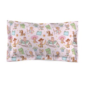 Toy Story Pillow Sham, Girls Bedding Set, Kids Toddler Bedroom, Disney Pillowcase image 2
