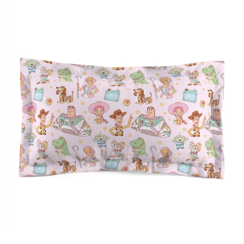 Toy Story Pillow Sham, Girls Bedding Set, Kids Toddler Bedroom, Disney Pillowcase image 2