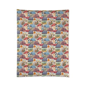 Edredom infantil do Relâmpago McQueen do filme Carros, roupa de cama da Disney, quarto infantil, decoração Disney para casa, berçário, roupa de cama aconchegante para crianças imagem 3