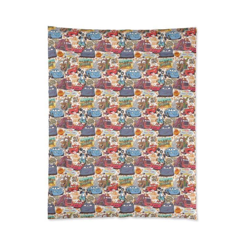 Edredom infantil do Relâmpago McQueen do filme Carros, roupa de cama da Disney, quarto infantil, decoração Disney para casa, berçário, roupa de cama aconchegante para crianças imagem 3