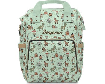 Toy Story Rucksack Windeltasche|Baby-Dusche-Geschenk Junge Wickeltasche|Baby-Dusche-Geschenk|Jungen Wickeltasche Personalisierter Name Baby Rucksack