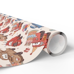 Cars verjaardagscadeaupapier Lightning McQueen cadeaupapier voor kinderen | Pixar verjaardagscadeaupapier | Raceauto cadeaupapier voor jongens afbeelding 4