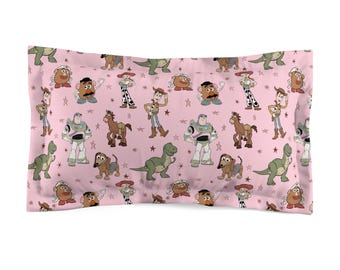 Pink Toy Story Kissen Sham, Disney Kleinkind Bettwäsche, Mädchen Schlafzimmer, Disney Wohnkultur, Kinderzimmer Bett Set