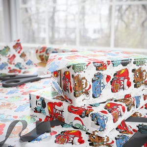 Pixar Cars Christmas Wrapping Paper | Cars Gift Wrap | Holiday Wrapping Paper Roll | Boys Christmas Gift Wrap | Disney Cars image 7